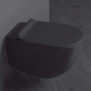 Унитаз подвесной безободковый Simas Vigoni VI18nero matt, чёрный матовый - фото 
