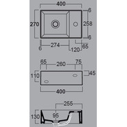 Раковина подвесная Simas Agile 40х27 см AG40 bi*1 - фото 3