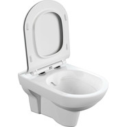 Унитаз подвесной Cersanit CITY NEW CLEAN ON с крышкой дюропласт - фото 4