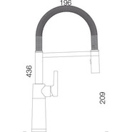Смеситель для кухни Schock SC-550 710504, хром/лунный камень - фото 2
