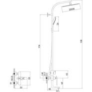 Душевая стойка Lemark Melange LM4962CW, хром/белый - фото 2