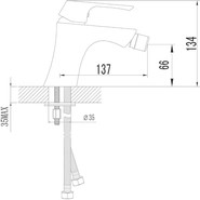 Смеситель для биде Lemark Unit LM4508C - фото 3