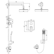 Душевая система для душа Lemark Unit LM4529C - фото 2