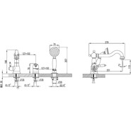 Смеситель для ванны Lemark Villa LM4845B, бронза - фото 2