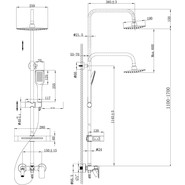 Душевая стойка Lemark Tropic LM7002C - фото 4