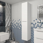 Пенал подвесной Opadiris Элеганс 30 см L, белый матовый - фото 