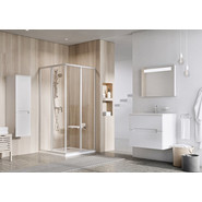 Душевое ограждение Ravak Supernova SRV2-S+SRV2-S-100x100 см 14VA0UO2ZG сатин/матовое - фото 2