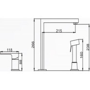 Смеситель для кухни Oulin OL-CS9622K, сатин - фото 2