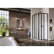 Душевое ограждение Ravak Supernova SKKP6 90x90 см 3207O302ZG чёрный/матовое - фото 2