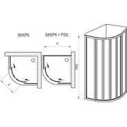 Душевое ограждение Ravak Supernova SKKP6 90x90 см 3207O302ZG чёрный/матовое - фото 5