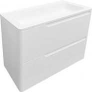 Тумба подвесная с раковиной Эстет Kare Luxe 70 см (2 ящика) ФР-00007073 - фото 