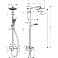 Душевая стойка Hansgrohe Crometta S 240 1jet Showerpipe 27269000 - фото 3
