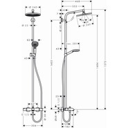 Душевая стойка Hansgrohe Crometta S 240 Showerpipe 27320000 - фото 4