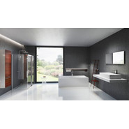 Пенал подвесной Ravak Clear SB 40 см L вишня - фото 3