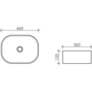 Раковина-чаша Ceramicanova Element 46 см CN6018 - фото 2