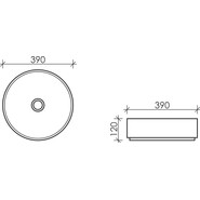 Раковина-чаша Ceramicanova Element 39 см CN6022MDH, тёмный антрацит матовый - фото 2