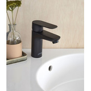 Набор смесителей 3 в 1 для ванны с коротким изливом Jacob Delafon Oscar E29847RU-BL, черный матовый - фото 3