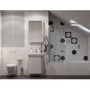 Зеркало-шкаф Акватон Кантри 55 см 1A257702AHB20, белый глянцевый/дуб верона - фото 4