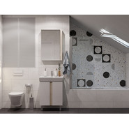 Зеркало-шкаф Акватон Кантри 55 см 1A257702AHB20, белый глянцевый/дуб верона - фото 5