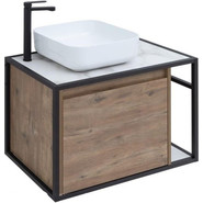 Тумба подвесная со столешницей Aquanet Nova Lite Loft 75 см 261658, дуб рустикальный L - фото 