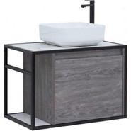 Тумба подвесная со столешницей Aquanet Nova Lite Loft 75 см 261653, дуб рошелье R - фото 