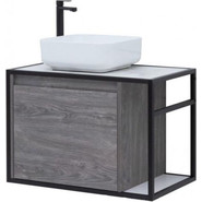 Тумба подвесная со столешницей Aquanet Nova Lite Loft 75 см 261654, дуб рошелье L - фото 