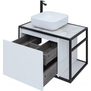 Тумба подвесная со столешницей Aquanet Nova Lite Loft 75 см 261650, белый L - фото 3