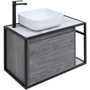 Тумба подвесная со столешницей Aquanet Nova Lite Loft 75 см 261654, дуб рошелье L - фото 3