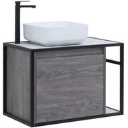 Тумба подвесная со столешницей Aquanet Nova Lite Loft 75 см 261654, дуб рошелье L - фото 4