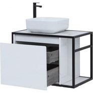 Тумба подвесная со столешницей Aquanet Nova Lite Loft 75 см 261650, белый L - фото 4