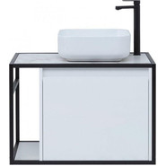 Тумба подвесная со столешницей Aquanet Nova Lite Loft 75 см 261649, белый R - фото 5