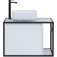 Тумба подвесная со столешницей Aquanet Nova Lite Loft 75 см 261650, белый L - фото 5