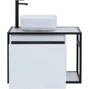 Тумба подвесная со столешницей Aquanet Nova Lite Loft 75 см 261650, белый L - фото 6