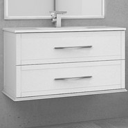 Тумба подвесная с раковиной Cezares Tiffany 100 см 54951, Bianco opaco - фото 