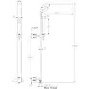 Душевая стойка Bravat Arc D224K-ENG, черный - фото 3