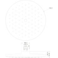 Верхний душ Bravat P70253BW-ENG, черный - фото 3