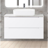 Тумба подвесная со столешницей BelBagno ETNA-900-2C-SO-BO-P 90 см, Bianco Opaco, Цвет фасада: Bianco Opaco - фото 