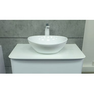 Тумба подвесная с раковиной Velvex Luna 60 см tpLUN.60-21.43, белый - фото 3