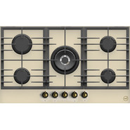 Газовая варочная поверхность MBS PG-905IV Classic (слоновая кость стекло) - фото 