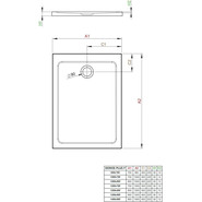Поддон акриловый Radaway Doros Plus F 90x70 см SDRFP9070-01 - фото 2