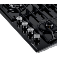 Газовая варочная поверхность Maunfeld EGHG.64.63CB/G (чёрное стекло) - фото 2