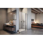 Душевая дверь Radaway Nes Black DWJS 140 см 10038140-54-01R, черный/прозрачное - фото 2