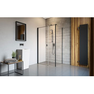 Душевое ограждение Radaway Nes Black KDS I 140x75 см L, черный/прозрачное - фото 2