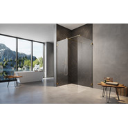 Душевое ограждение Radaway Essenza Pro Gold Walk-in III 160x90 см, золото/прозрачное - фото 2