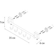 Набор крючков Fixsen Kvadro FX-61305B-5 - фото 3