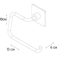 Держатель для туалетной бумаги Fixsen Square FX-93110B - фото 4