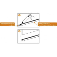 Душевая перегородка Cezares 115 см LIBERTA-L-1-115-C-NERO (телескопический кронштейн, стекло 8 мм) черный/прозрачное - фото 4