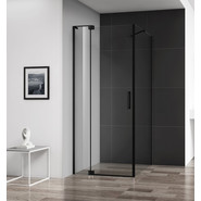 Душевое ограждение Cezares 100-110x80 см SLIDER-AH-1-80-100/110-C-NERO (стекло 8 мм) черный/прозрачное - фото 