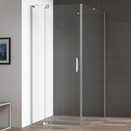 Душевое ограждение Cezares 100-110x80 см SLIDER-AH-1-80-100/110-BR-Cr (стекло 8 мм) хром/бронзовое - фото 
