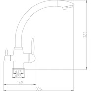 Смеситель для кухни Haiba HB76845 - фото 2